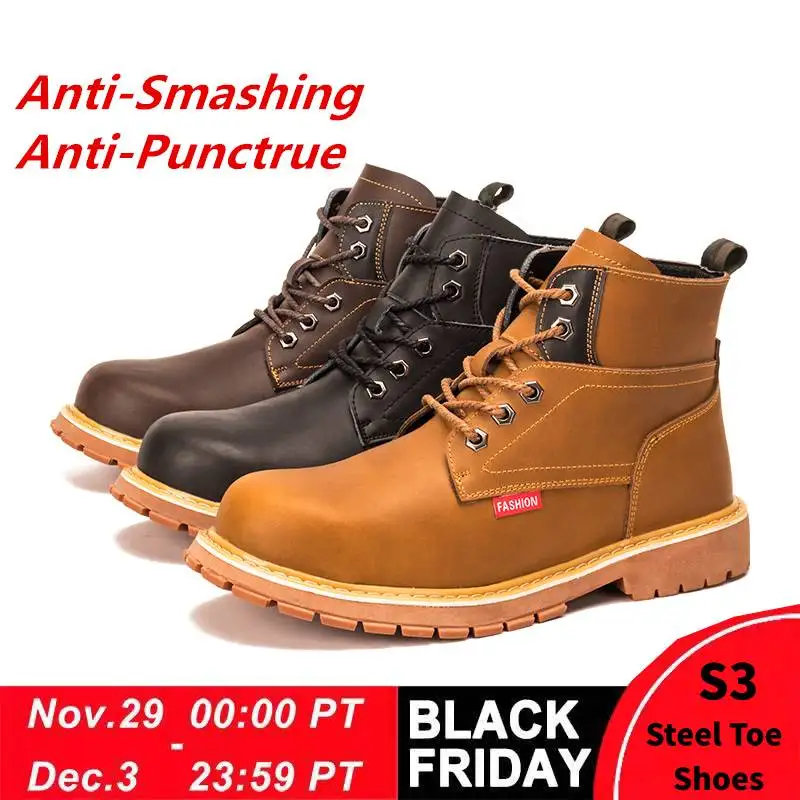 Cena Dropshipping niezniszczalne buty Ryder mężczyźni i kobiety stalowe Toe Air buty ochronne odporne na przebicie praca trampki oddychające buty