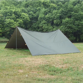 

3-4 Person Awning Waterproof Tarp Tent Shade Ultralight Garden Canopy Sunshade Outdoor Camping Hammock Pergola Beach Sun Shelter