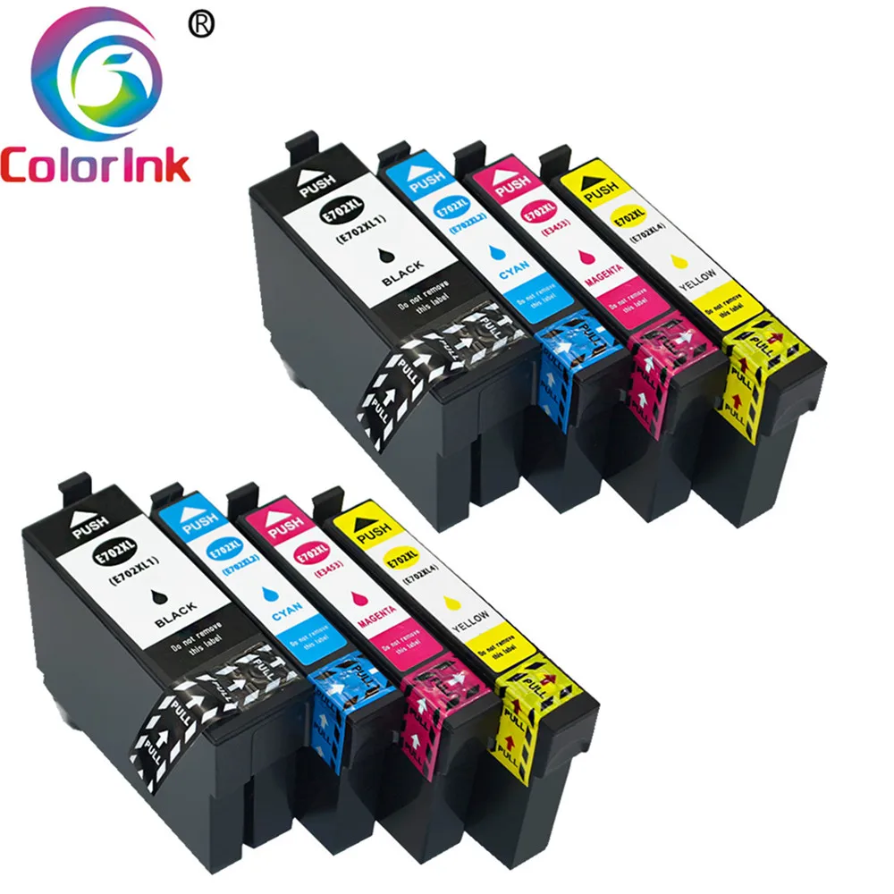 ColoInk untuk Epson 702XL T702XL Ink Cartridge 702 XL T702 ...