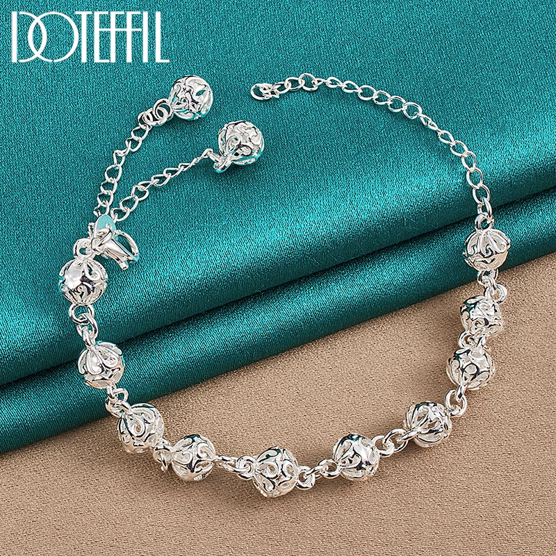 DOTEFFIL Collana a catena rotonda quadrata in argento sterling 925 per donna Uomo Fascino Matrimonio Festa di fidanzamento Gioielli di moda