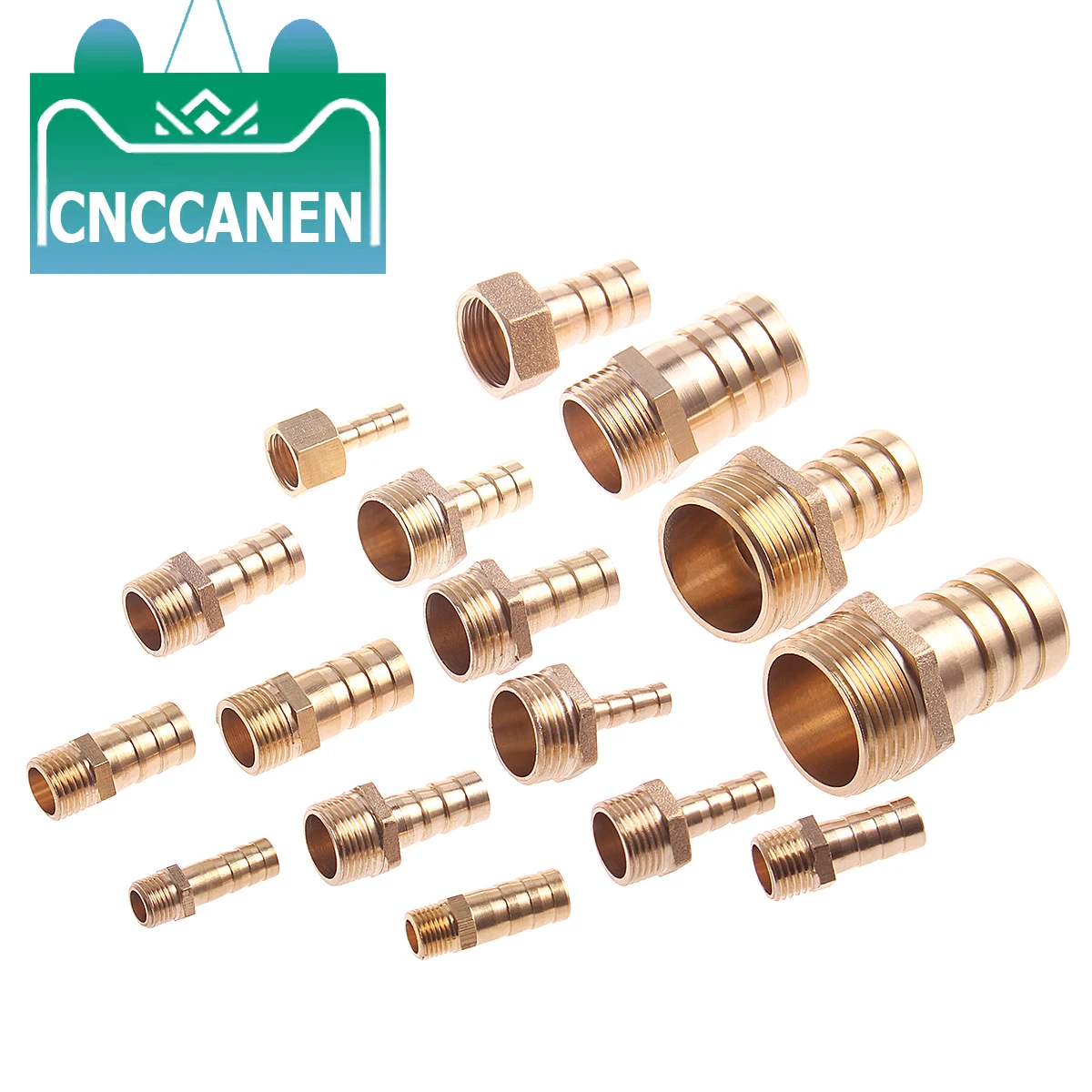 

Hose Barb Tail 6/8/10/12/14/16/19/25MM Brass Pipe Fitting 1/8" 1/4" 3/8" 1/2" 1" BSP Male Connector Joint Copper Coupler Adapter