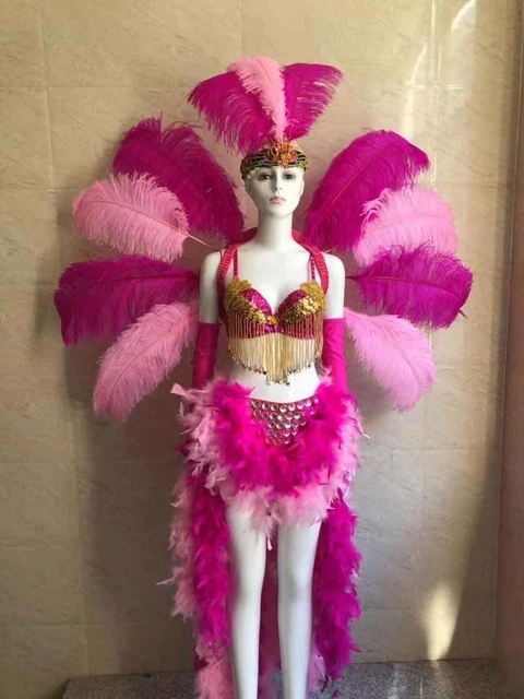 Feather Stage Wear Brazilian Samba Paradise Carnival Feather Costumes Sexy  Women Opening Show Performance Role Dancing Costume - Belly Dancing -  AliExpress