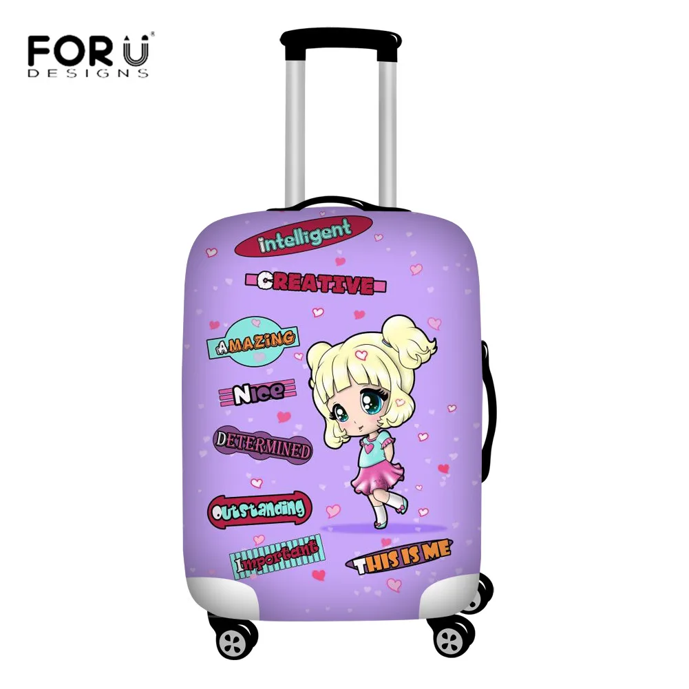 FORUDESIGNS/милый Африканский принт для девочки, чехол для багажа для путешествий, эластичный чехол для чемодана, аксессуары для путешествий, Защитные чехлы для багажа - Цвет: LH1302