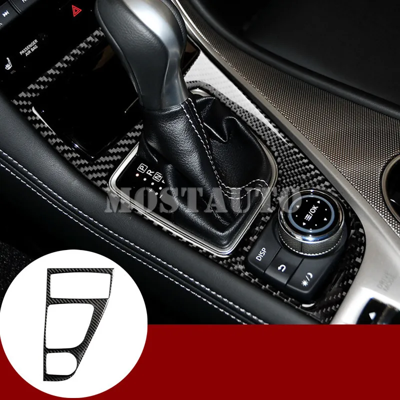 Консоль переключения передач для Infiniti Q60 Coupe из углеродного волокна 2013 2019 дюйма 1