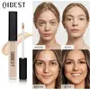 QIBEST Liquid Concealer Full Coverage Concealer Long Lasting Face Scars Acne Cover Moisturizing Face Contour