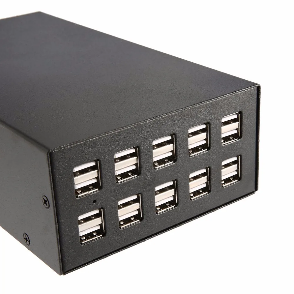 USB умное зарядное устройство USB выход 5 В Высокая мощность быстрая зарядная станция 20 портов usb-хаб универсальный для планшета ноутбука смартфона камеры