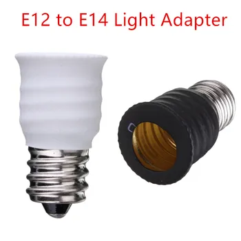 

E12 To E14 Bulb Lamp Holder Adapter Socket Converter Light Base Candelabra Lamp Holder Converter Accessories for E14 Light Base