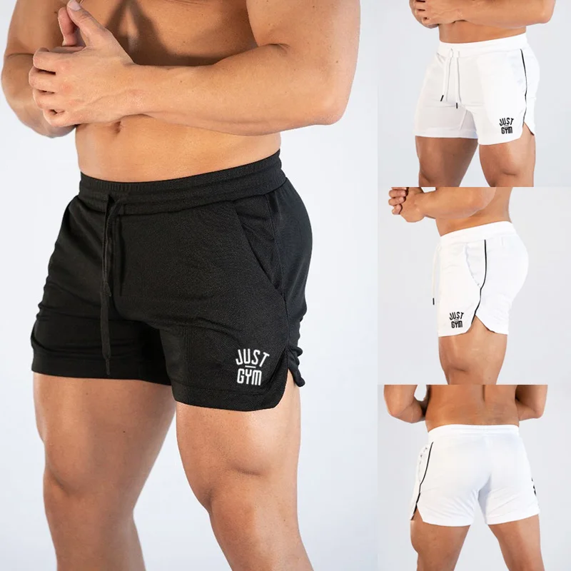 

Brand Shorts Sweatpants Joggers Fitness Bodybuilding Male Mens Summer Gym Workout Mesh Fast Dry Boardshorts Beach Shorts