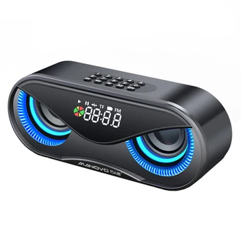 

Portable Bluetooth Speakers V5.0 6D Surround Sound Wireless Speaker Household Multi-function HD Sound Enhanced Bass LED Player