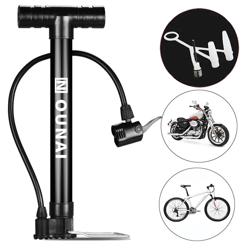 

Bicycle Pump Manual Air PumpTire Inflator Mountain Bike Road Bike Pump Portable Mini Air Pump Blue Ball Toy Tire Valve Pump
