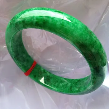 

Zheru jewelry natural Burmese emerald green 54-64mm bracelet, elegant princess jewelry, gift for mother to girlfriend