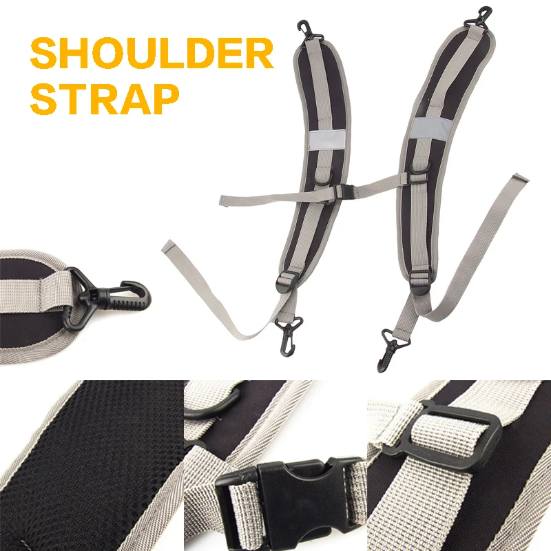 

Outdoor Backpack Shoulder Strap Black Nylon Canvas Non-slip Pull Belt Shoulder Bag Rope Sport Backpack Accessories