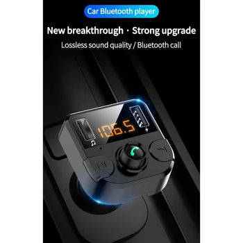 

Dual USB Car Charger with FM Transmitter Bluetooth Hands-Free FM Modulator Car Phone Charger for iPhone