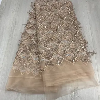 

2020 Last Design French Mesh Lace Embroidered Tulle Lace Fabric French Lace Fabric. Latest Nigerian Laces FC1627 ,Hight Quality