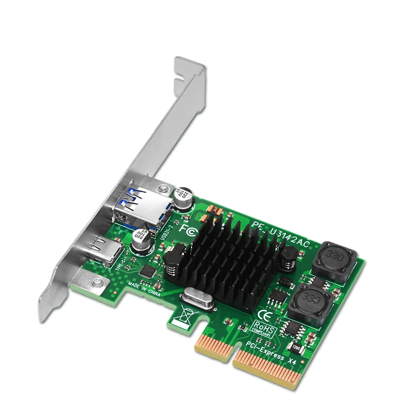 USB 3,1 Тип C PCIe Плата расширения PCI-e к type C и тип A 3,0 usb-адаптер 3,1 Gen 3 PCI Express контроллер концентратор для рабочего стола