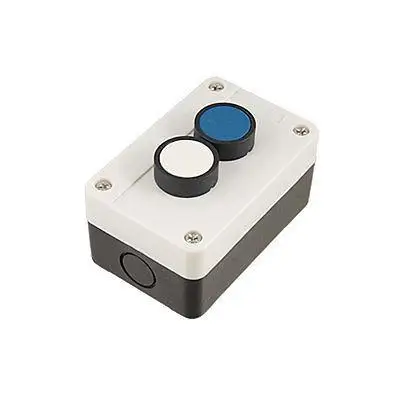 

White Blue Cap NO Contact Momentary Push Button Station