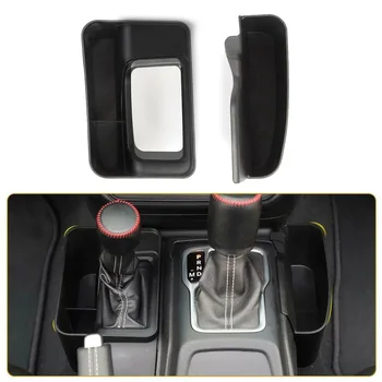 

Set Storage Box Gear Shift For Jeep Wrangler JL Gladiator JTBlack Plastic 2pcs Replacement