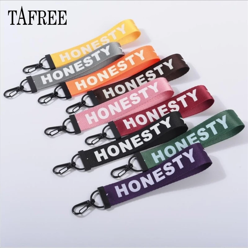 TAFREE честность 9 цветов ремешок на шею и запястье брелок держатель ID сумка для
