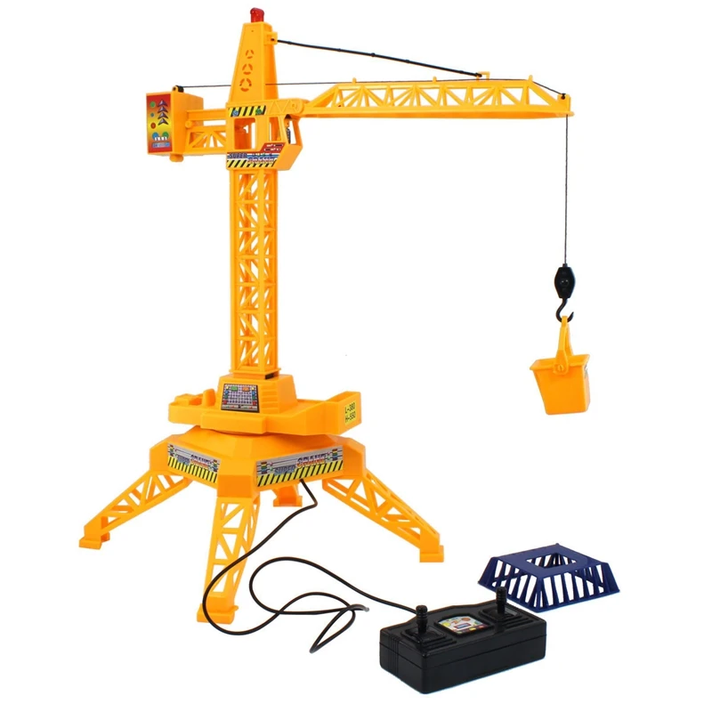 

Electric Wired Remote Control Engineering Vehicle Model Children's Tower Crane Wire Control Crane Engineering Crane Crane Toy