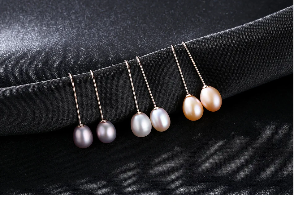

Pearl Earrings Natural Pearl S925 Sterling Silver RG03