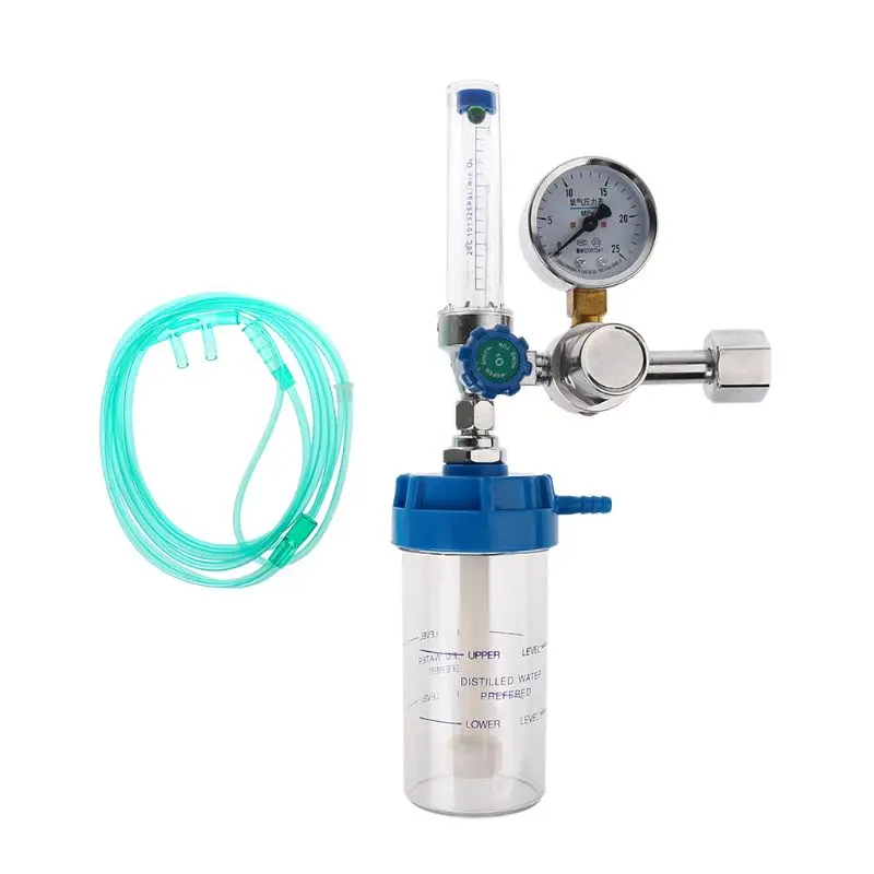 Pressure Regulator gas pressure regulator O2 Medical Oxygen inhaler Pressure Reducing Valve Oxygen Meter G5/8" 0-10L/min