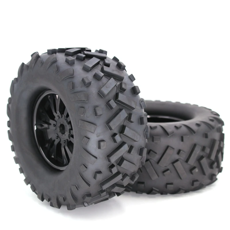 

Hot 2PCS RC Tire Buggy Scale Truck Banner Wilderness Tires Wheels Hub Contest Practice for 1/8 RC Car Modified Parts 170MM