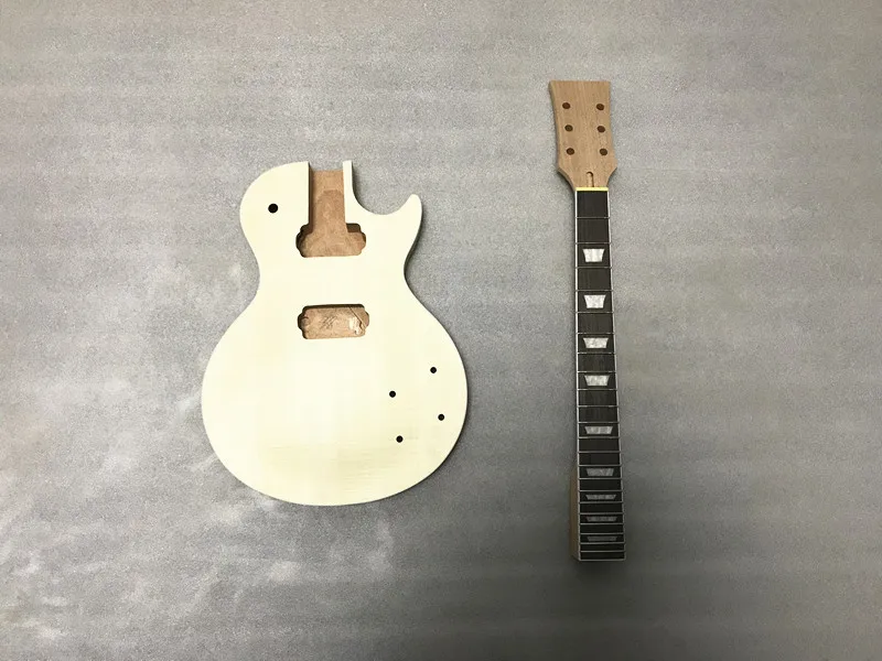 Aiersi незавершенный lp Набор гитар из твердого красного дерева корпус DIY LP