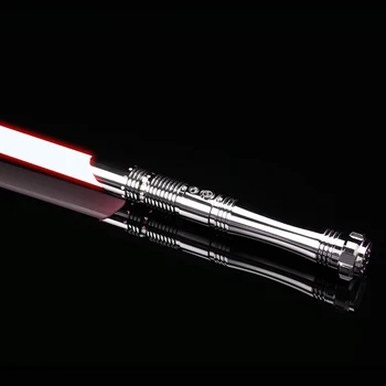 

TXQsaber Electroplating RGB Lightsaber Flash on Clash 1inch Dueling Blade Color Change 6 Set Soundfont Volume adjustment-TS014
