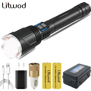 

Dropshipping XHP110.2 Led Flashlight Zoom Usb Rechargeable Power Display Powerful Torch 18650 26650 Handheld Light XHP90 Lantern