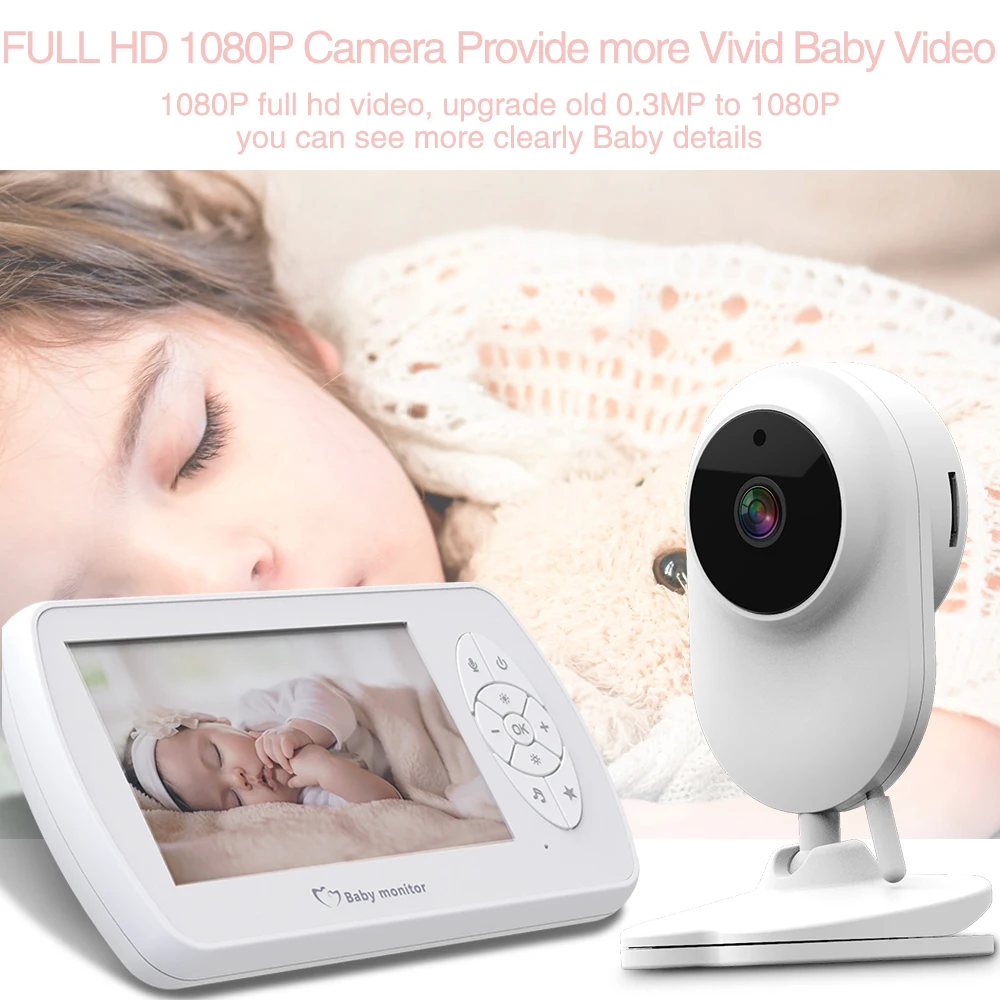 4.3 Pollici Baby Monitor con La Macchina Fotografica a Due Vie Audio Video Nanny Sicurezza Del Bamb