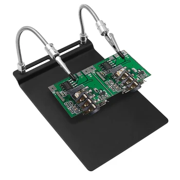 

Helping Hands Magnetic Circuit Board Clamp Holder Soldering Third Hand with Magnifier for Crafting Small Precision Projects