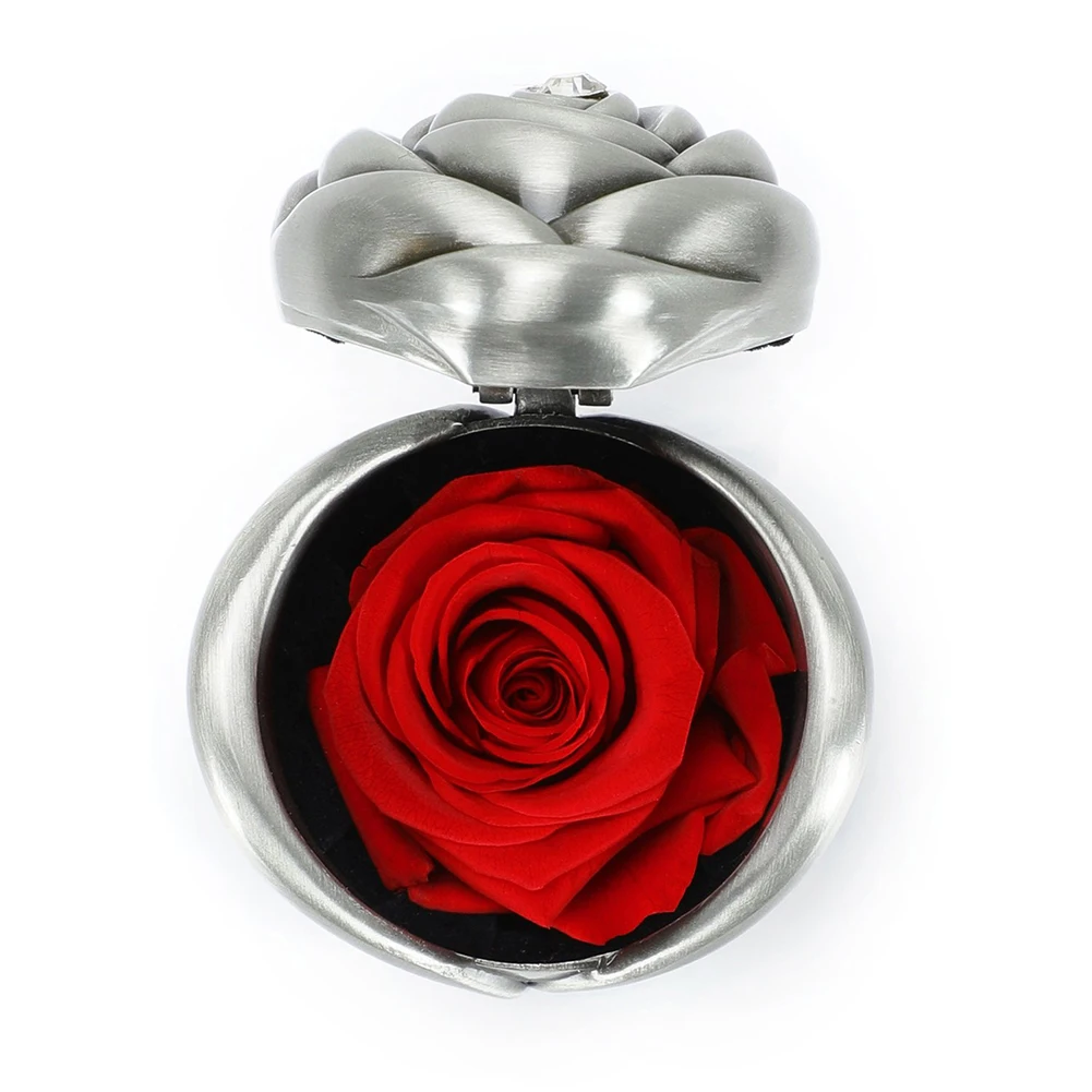 2019 ручной работы цветок кольцо коробка Роза кольцо коробка коробочки для обручальных колец стенд ювелирный Органайзер подарок