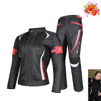 

Motorcycle Woman's Jacket Summer Pants Waterproof Moto Racing Clothes Reflective Protective Clothes Armour dress jacket cbr1000