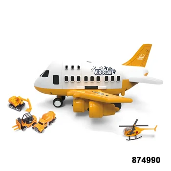 

plastic friction funny track diy model plane aircraft with alloy 3 cars and 1 alloy helicopter 874990