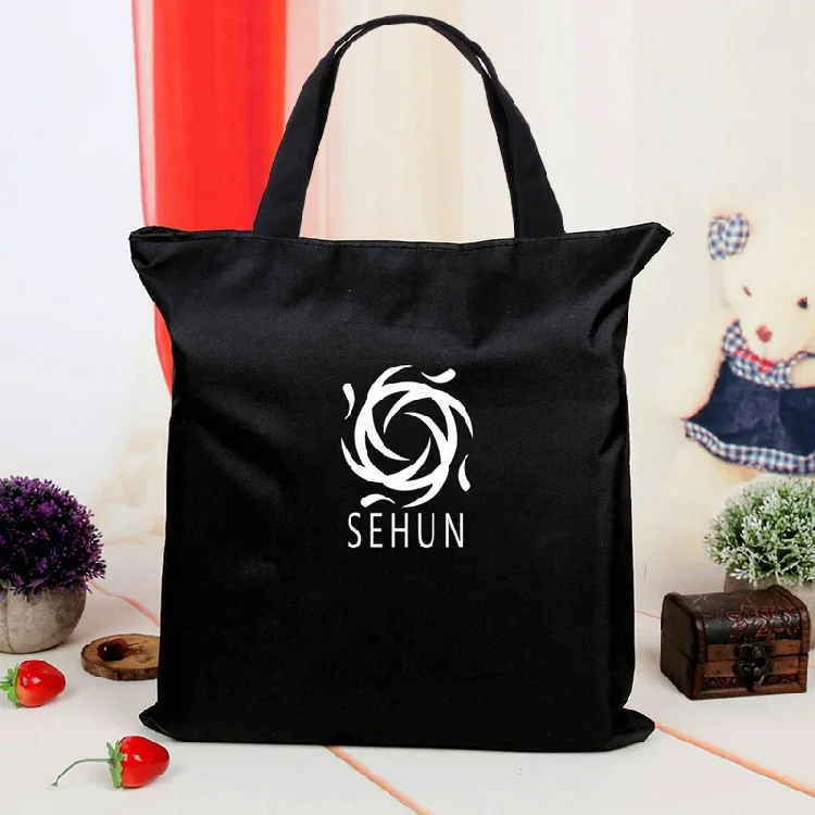 

Hoon EXO Verticle Canvas Bag Fashion for Men And Women Students Portable Shoulder Bag College Style [Cfbb048]