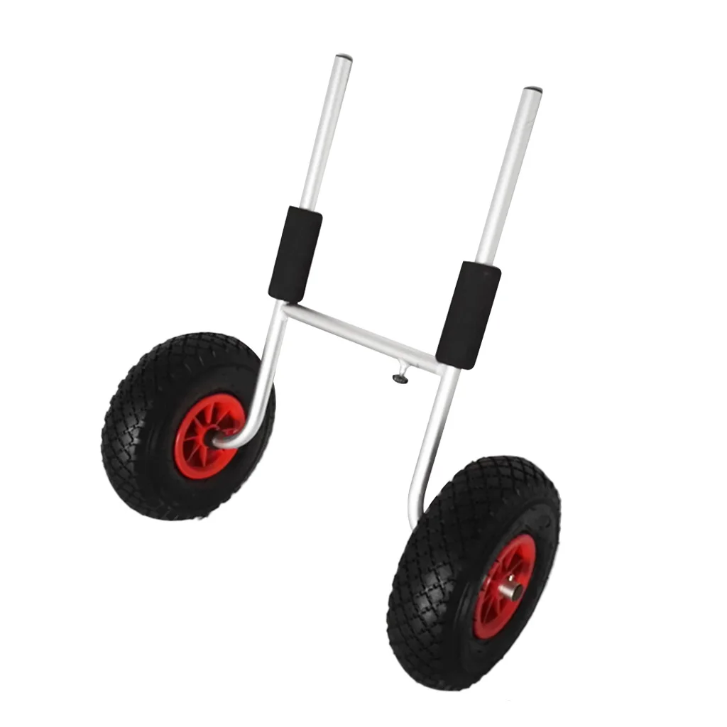 SIT ON KAYAK TROLLEY - Collapsable Aluminum Kayak Canoe Carrier Cart