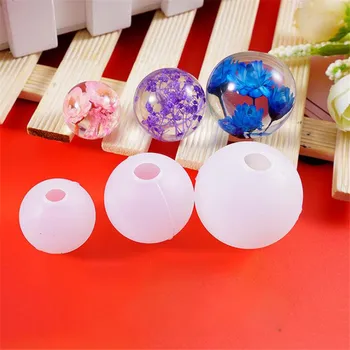 3Pcs/ Sphere Jewelry Silicone Resin Casting Molds Kits