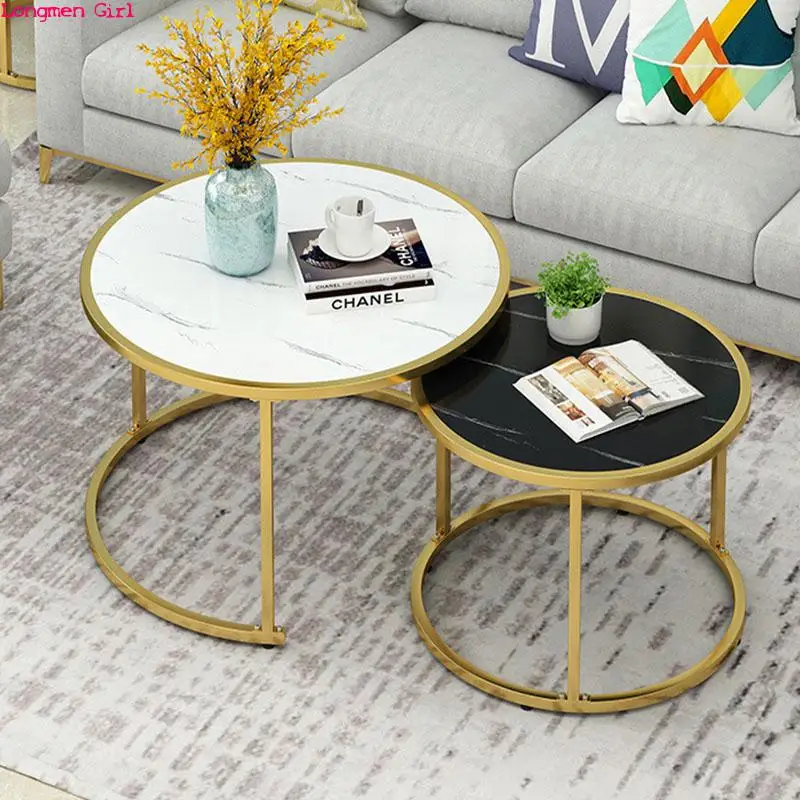 Details about   Steel Frame Creative Round Table Nordic Small Coffee Home Living Room Stable 