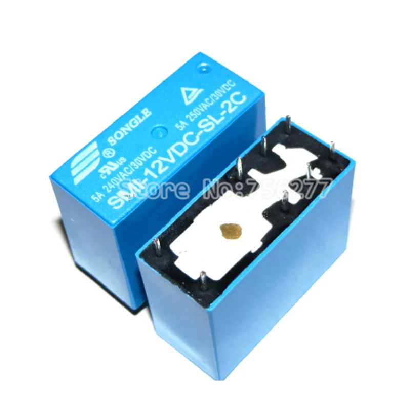 10 шт./лот реле мощности Φ 5V 12V 24V 5A/250VAC/30VDC 8pin | Обустройство дома