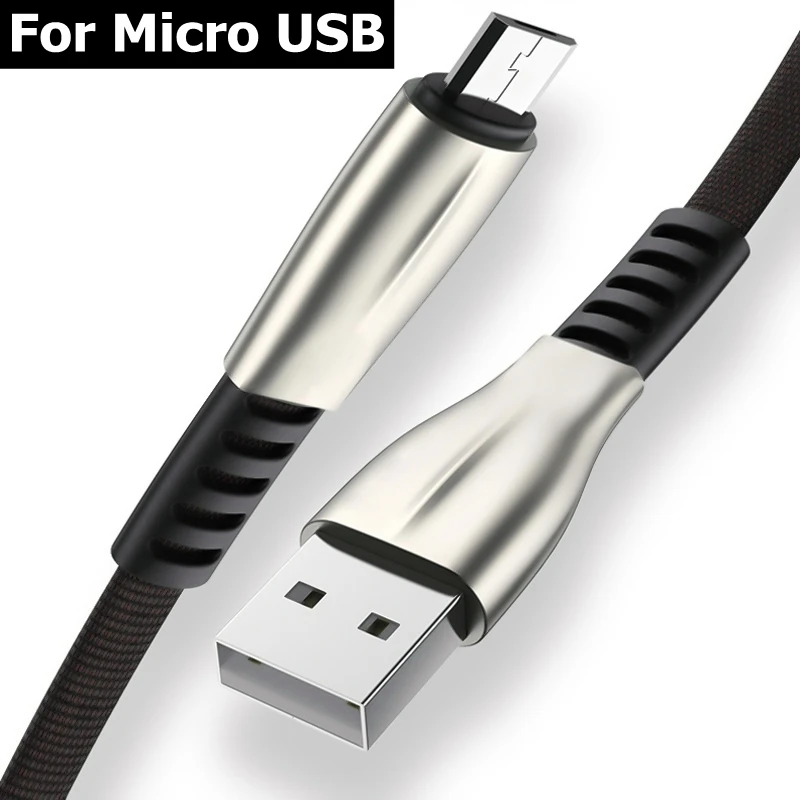 Olaf 3A Micro USB кабель 2 м 3 м быстрое зарядное устройство Micro usb кабель для samsung Xiaomi Android Мобильный кабель для зарядки телефона шнур кабель micro usb микро-USB-кабель - Цвет: Black