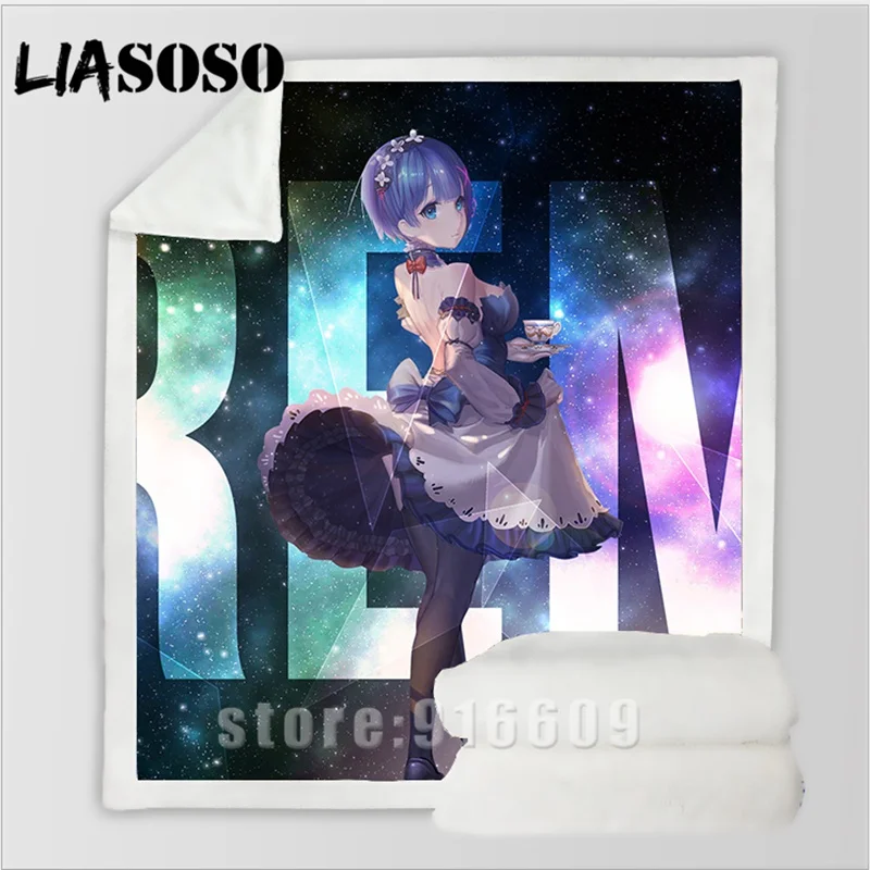 06 Сексуальный Re: zero двойной горничной Ram Rem Диван Постельные принадлежности Dj офис Harajuku зимнее модное одеяло покрывало детское одеяло для путешествий одеяло для прогулок - Цвет: 06
