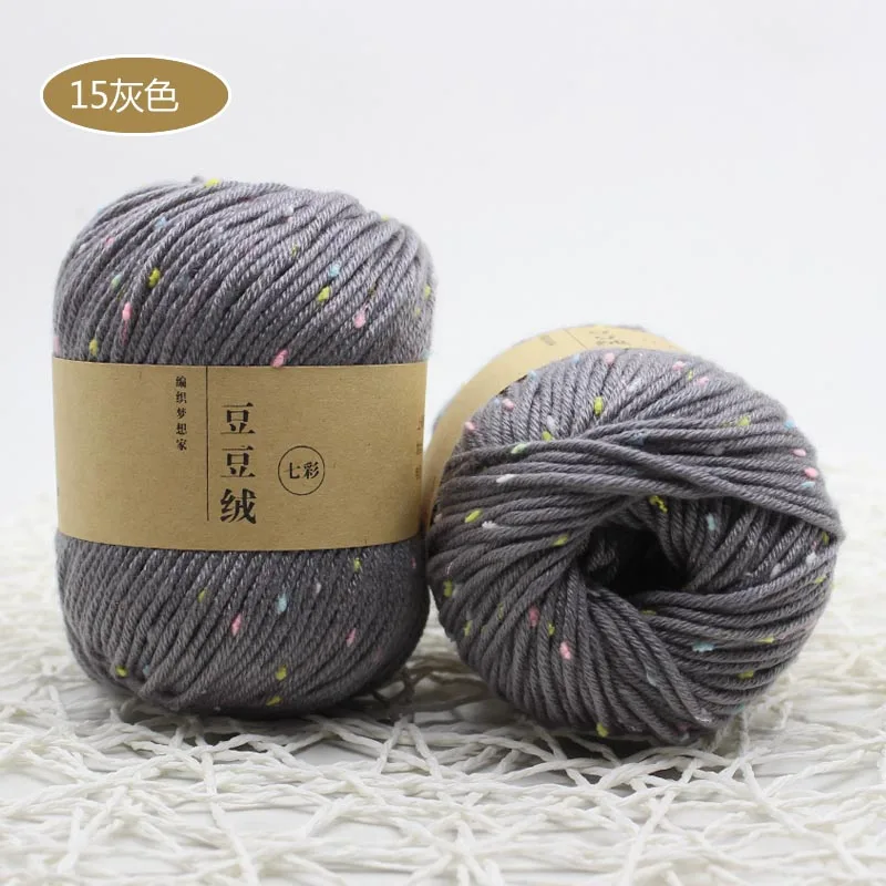 color 15 10 шариков* 50 г пряжа для вязания крючком ручная вязка крючком детская трикотажная пряжа ручное плетение линия шелковая Белковая нить ZL45 - Цвет: color 15