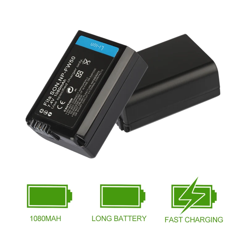 Аккумулятор для Alpha a6500 a6300 a6000 a5000 a3000 1080 мАч|np fw50|battery for sonynpfw50 battery |