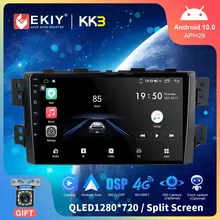 EKIY-reproductor Multimedia con GPS para coche, autorradio estéreo con Android 10, 9 pulgadas, QLED, 1280x720P, DSP, para Kia Borrego Mohave, 2008-2012, 6G + 128G