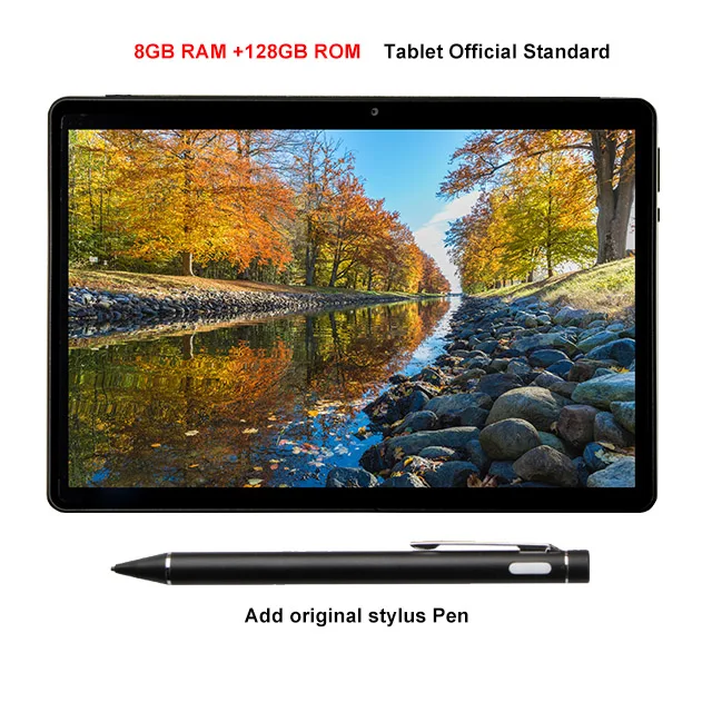 Black Add Pen 10 дюймов 8 ГБ ОЗУ 128 Гб ПЗУ MT6799 Helio X30 Дека ядро Android 8,0 планшетный ПК 4G Телефонный звонок Wifi 1920x1200 OTG 13 МП+ 5 Мп 10,1 планшеты - Цвет: Black Add Pen