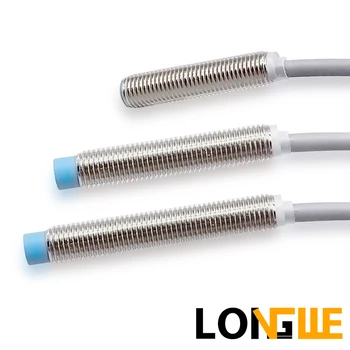

LONGWE IP68 3-wire M8 Inductive Proximity Switch Fast Response Long Short Length Select Copper Housing Sensor LM08
