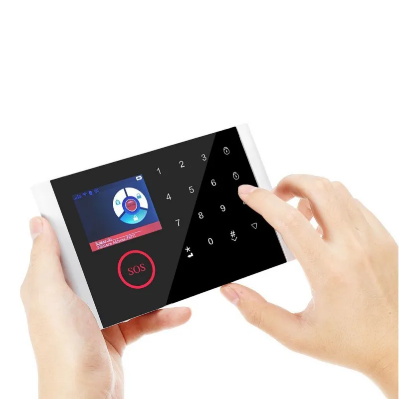 

Wifi+GSM+GPRS Multilingual Wireless Intelligent Induction Voice Home Burglar Alarm System