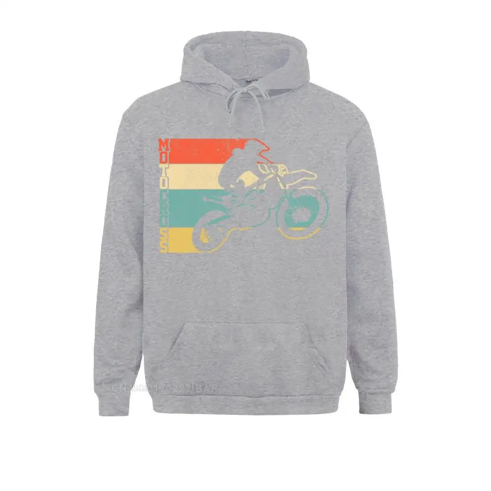 Sweat à Capuche Motocross Vintage - Cadeau Pour Biker, Course Dirt Bike, Style Rétro Décontracté