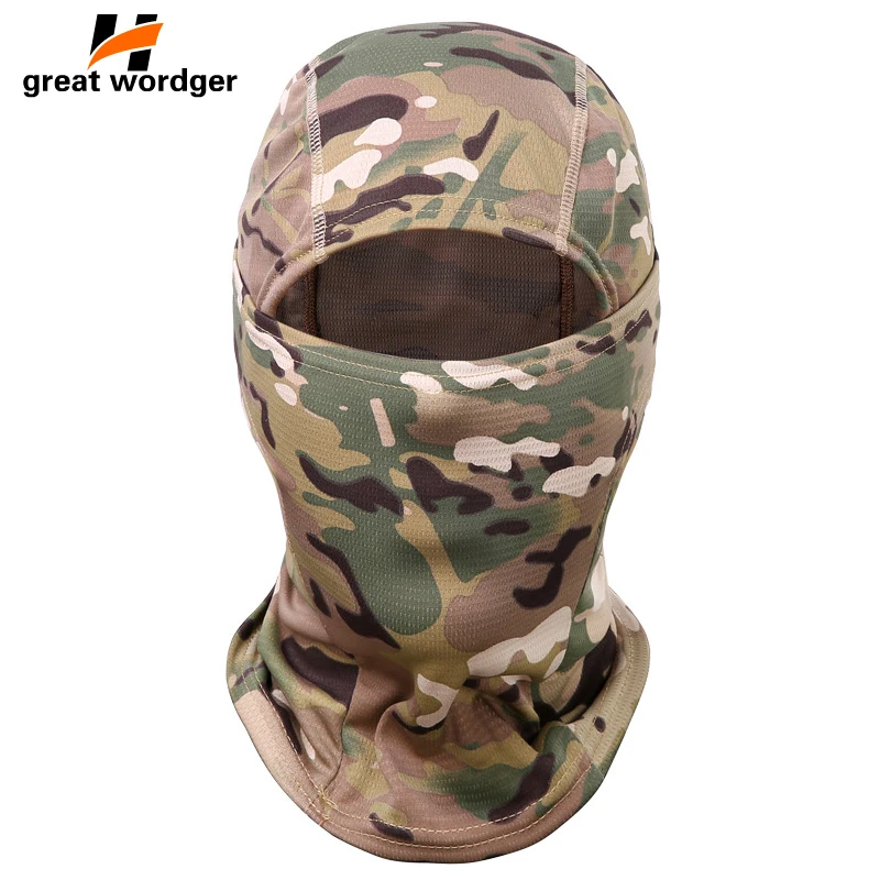 Outdoor Camo Cycling Balaclava Full Face Mask Bicycle Ski Bike Snowboard Sport Cover Hiking Tactical Military Hat Cap Men Women