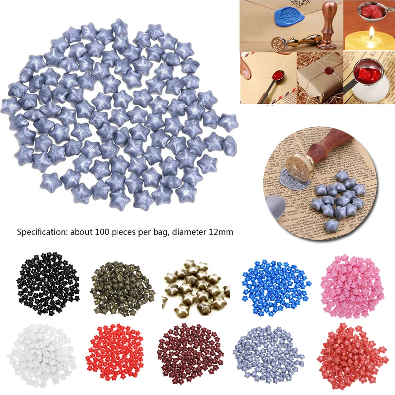  100* Sealing Wax Beads For Retro Seal Stamp Wedding Envelope Invitation Card Use - 4.00049E+12